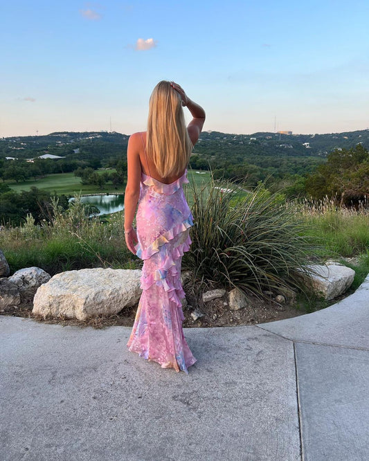 Julieta | Vestido Largo con Volantes – Encantador y Romántico