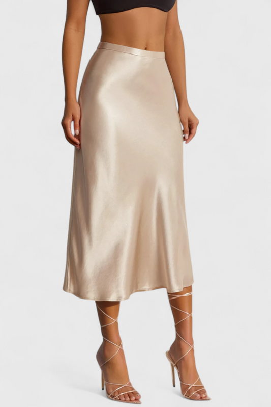 Maxima | Falda Midi con Cintura Alta