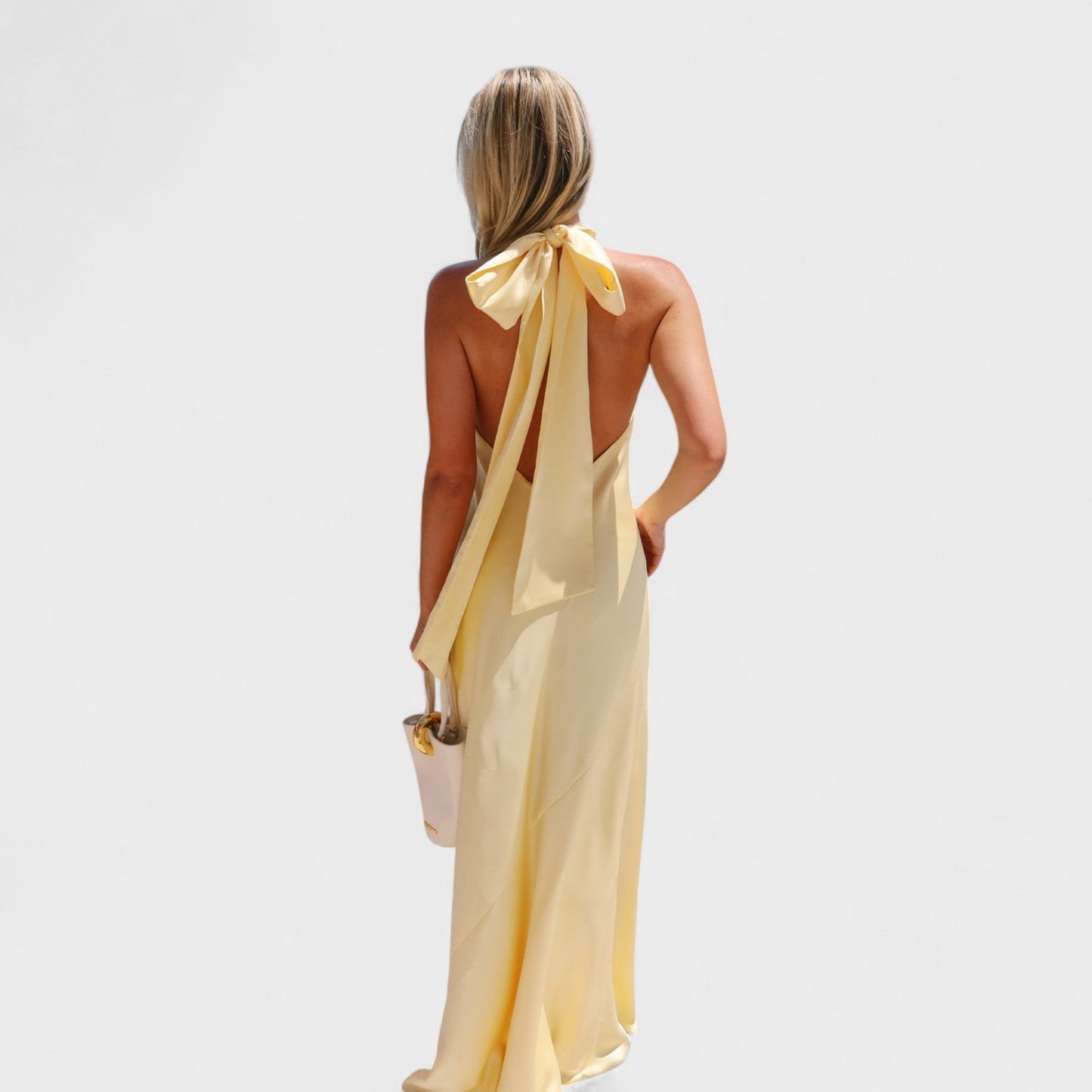 Martina - Vestido con lazo de raso