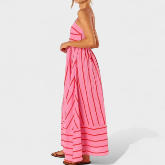 Isabel - Vestido largo a rayas