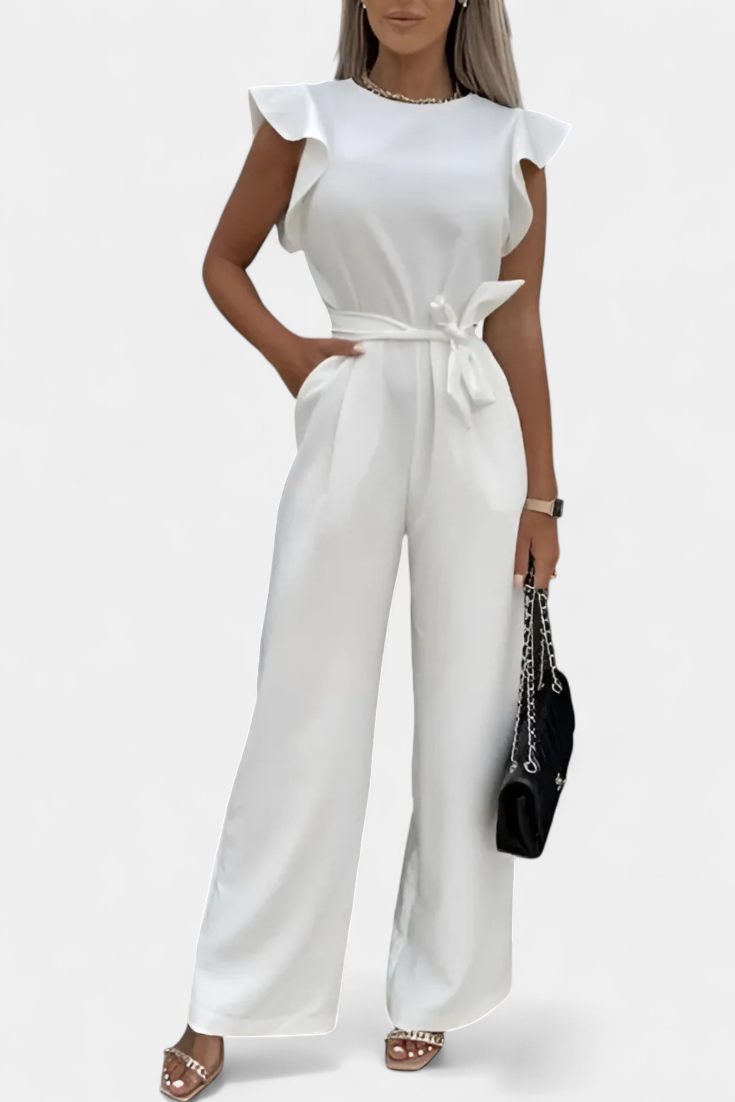 Shalonda | Mono Elegante sin Mangas con Lazo