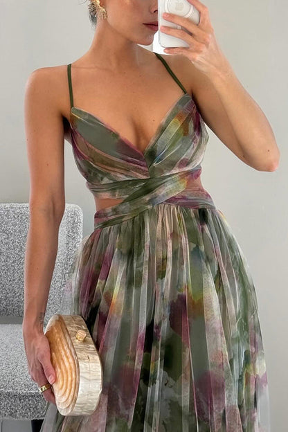 Madeline | Vestido Largo con Estampado Floral para una Elegancia Sin Esfuerzo