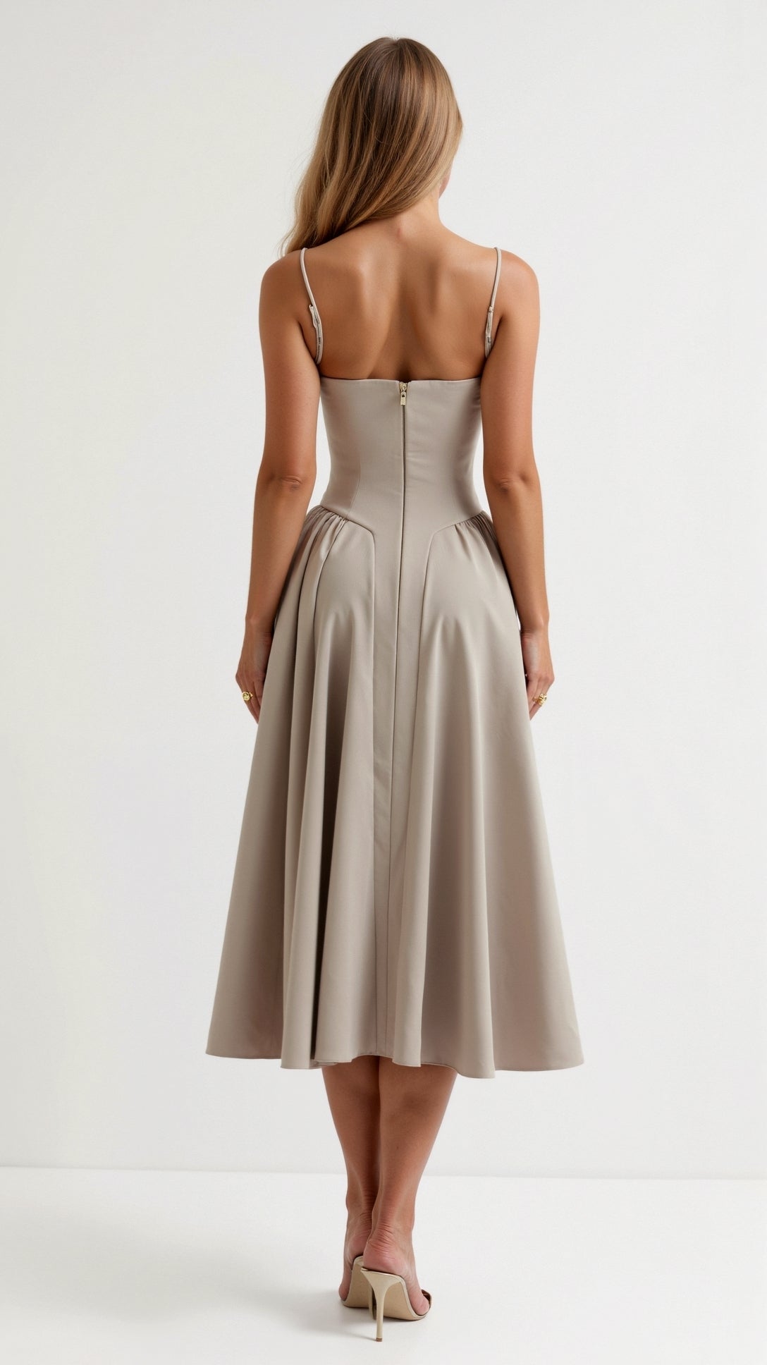 Odette Elegancia | Vestido midi con corsé estructurado