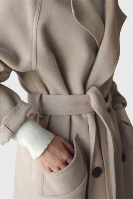 Clara | Abrigo Largo de Mezcla de Lana