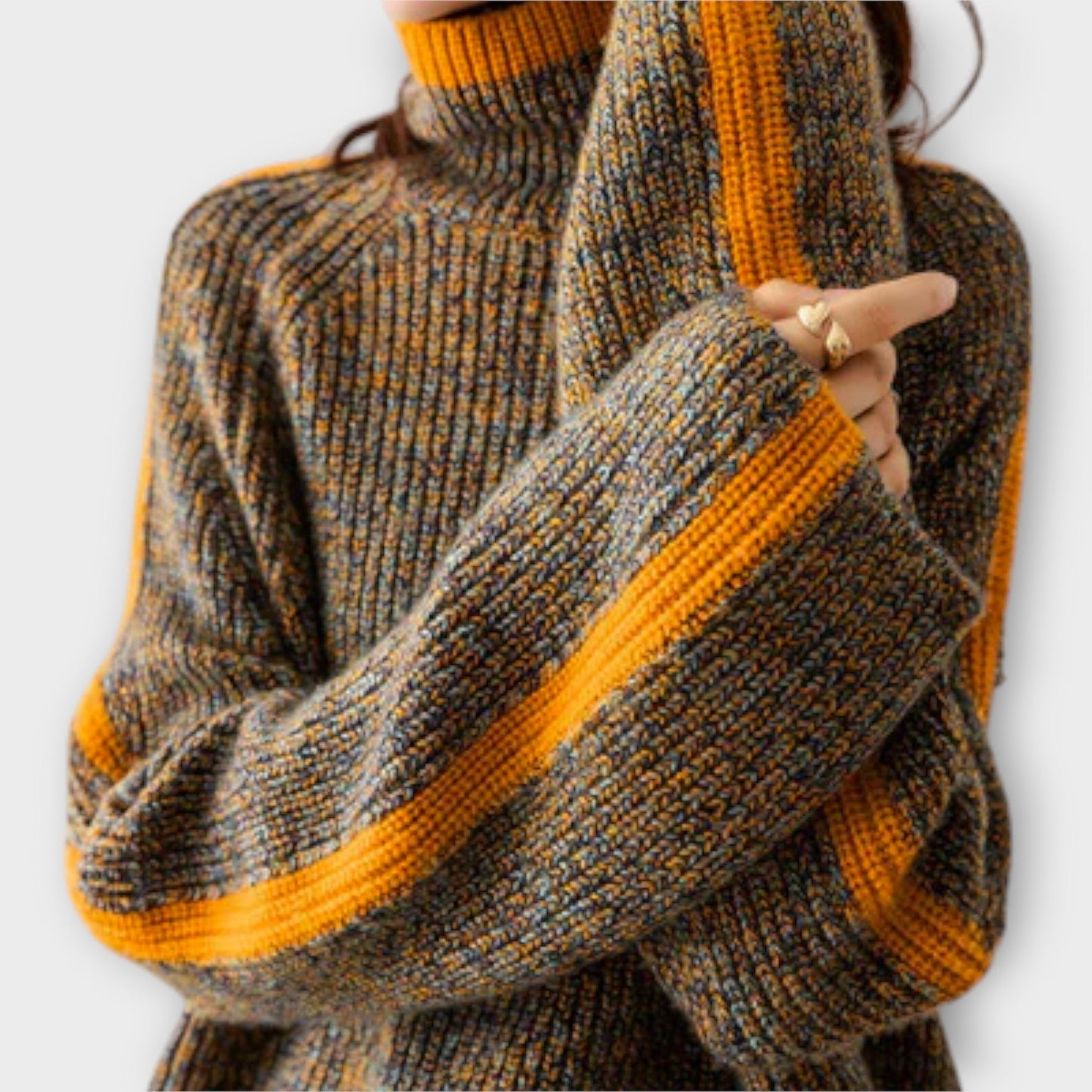 Breseis - Suéteres Vintage Roll Collar