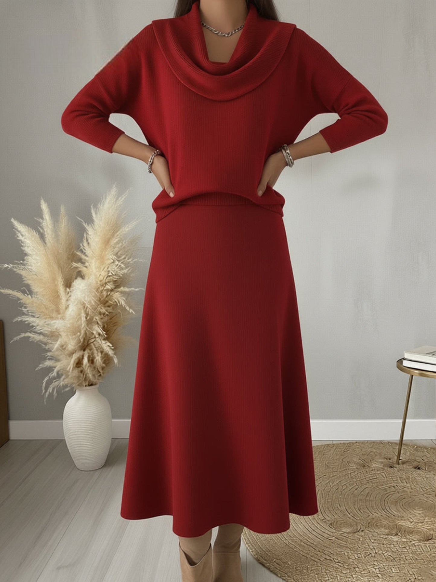 Isabel | Suéter Suave y Elegantede con cuello fruncido