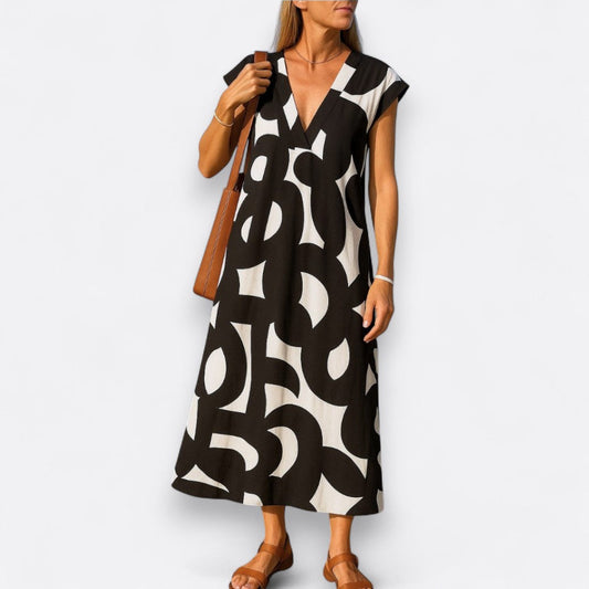 Magda | Vestido fluido con escote en V