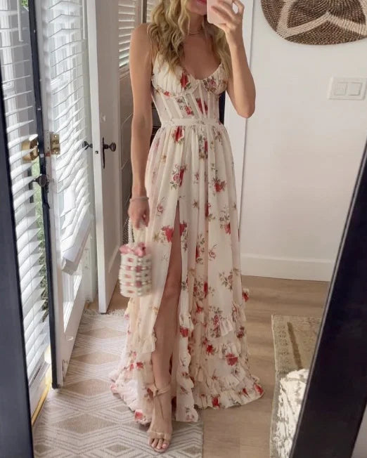 Sónia | Vestido midi con patrón floral