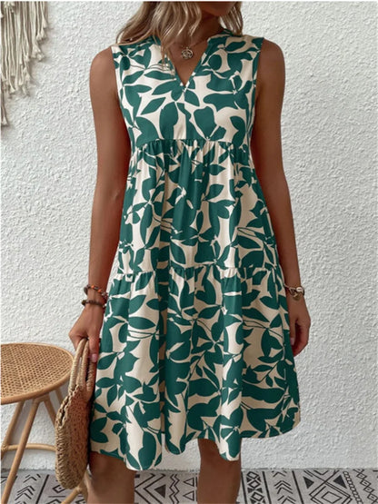 Sofía – Vestido de Verano con Estampado Floral en Línea-A