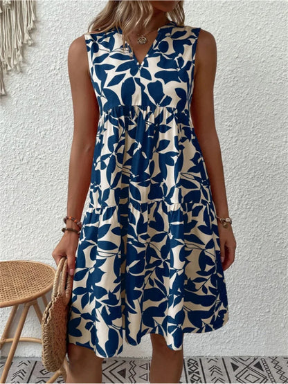 Sofía – Vestido de Verano con Estampado Floral en Línea-A