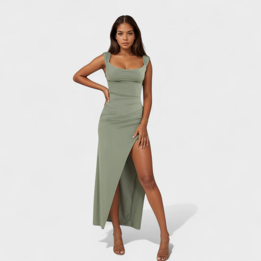 Sarella - Vestido largo con espalda abierta y lazo