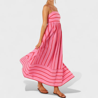 Isabel - Vestido largo a rayas