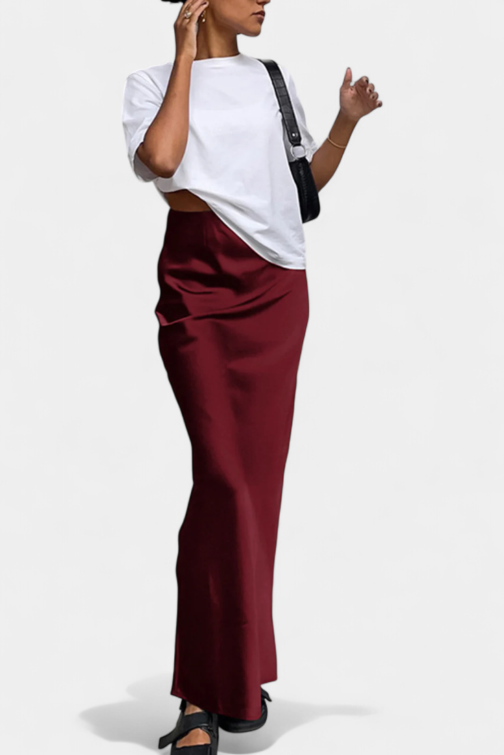 Fable | Falda Maxi Utility de Diseño Liso y Estilo Pulido