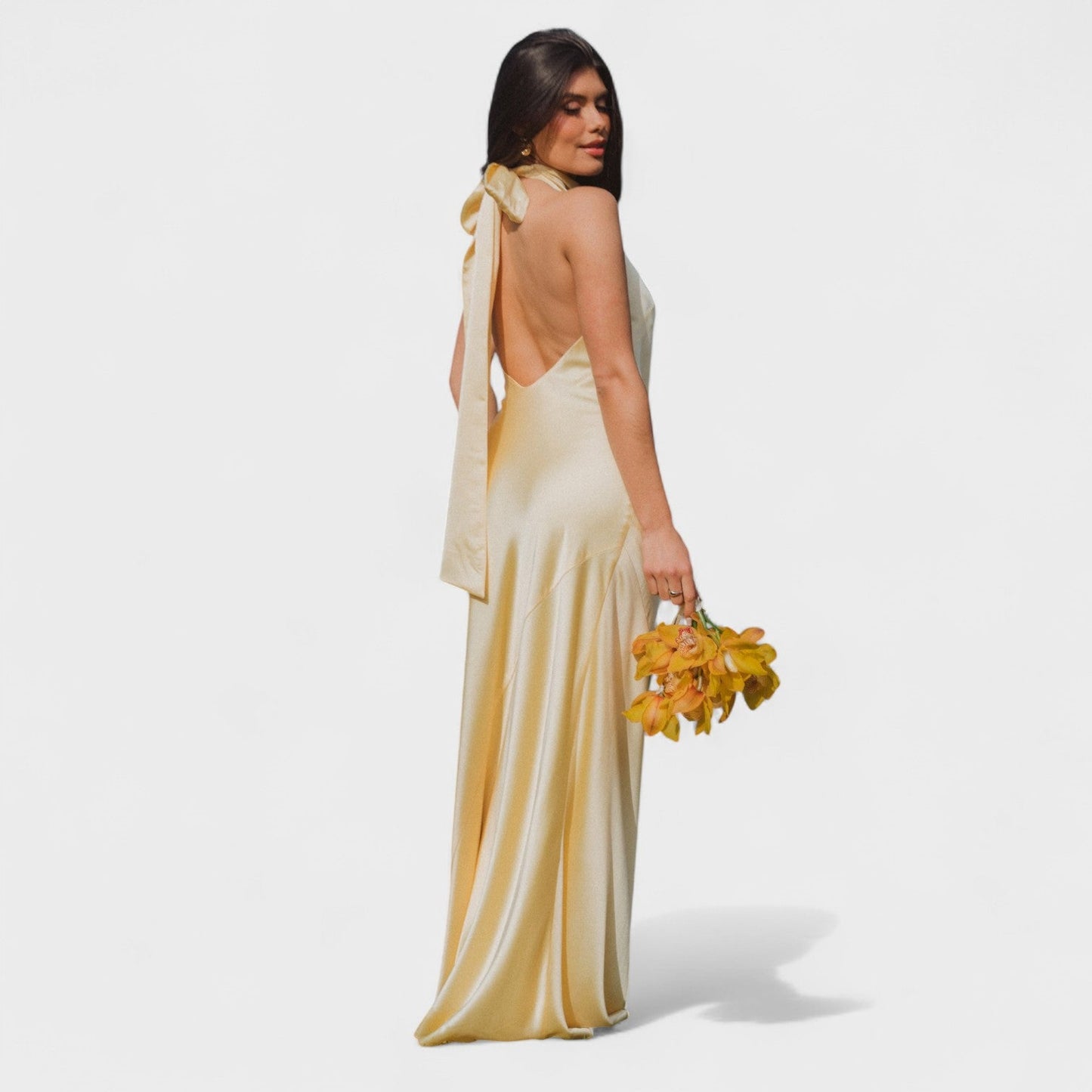 Martina - Vestido con lazo de raso