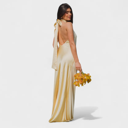 Martina - Vestido con lazo de raso