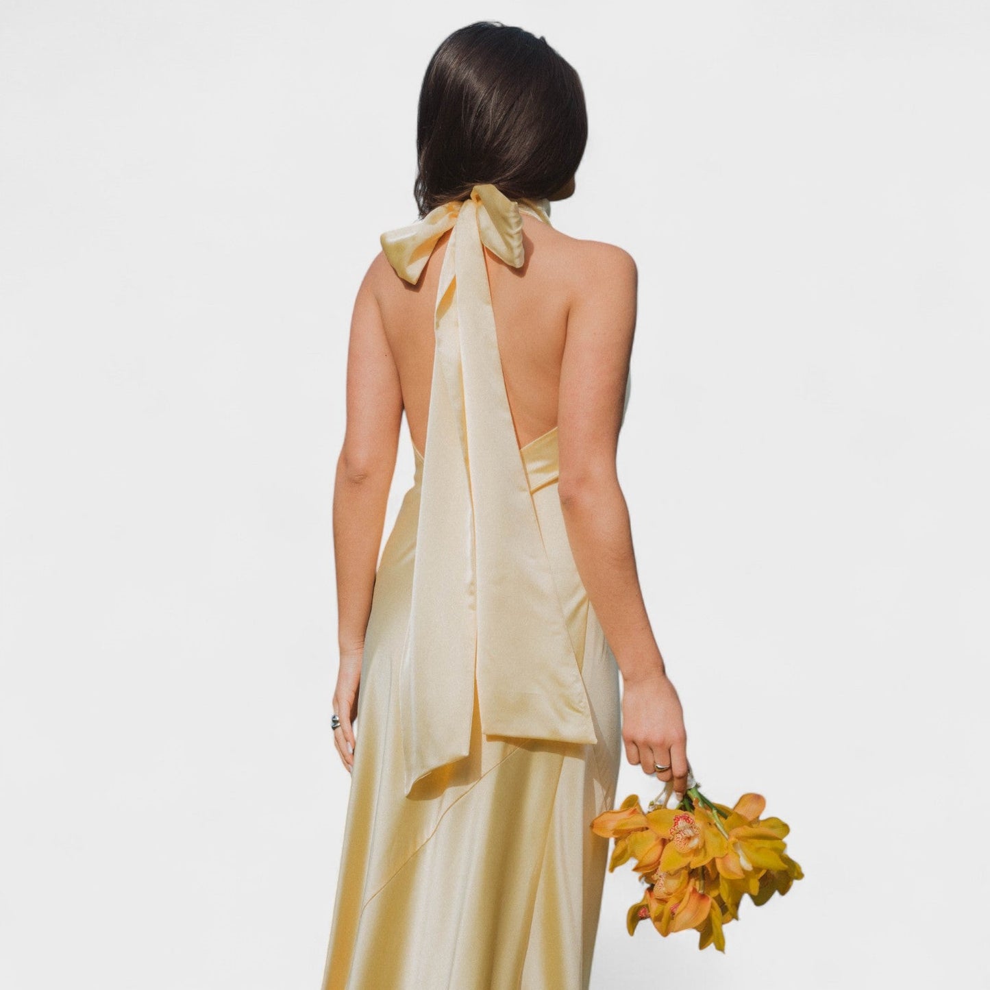 Martina - Vestido con lazo de raso