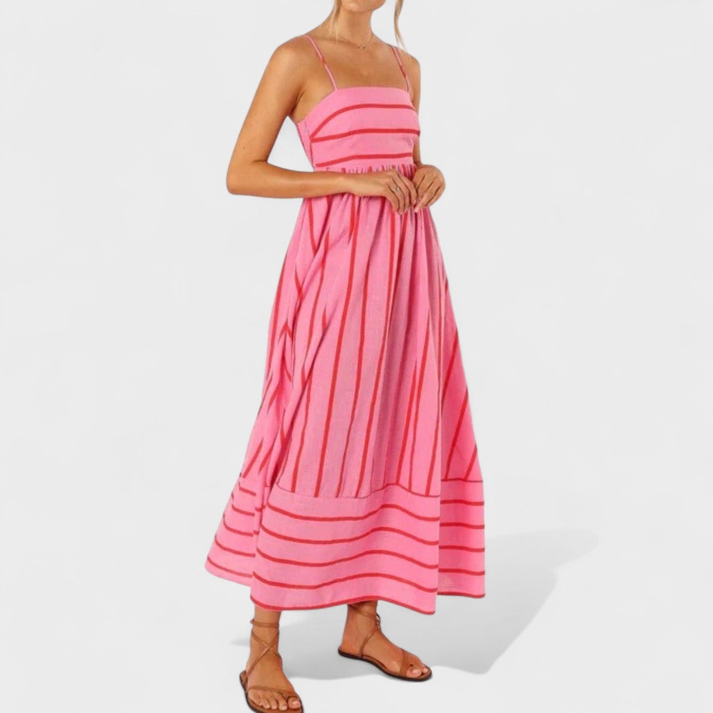 Isabel - Vestido largo a rayas