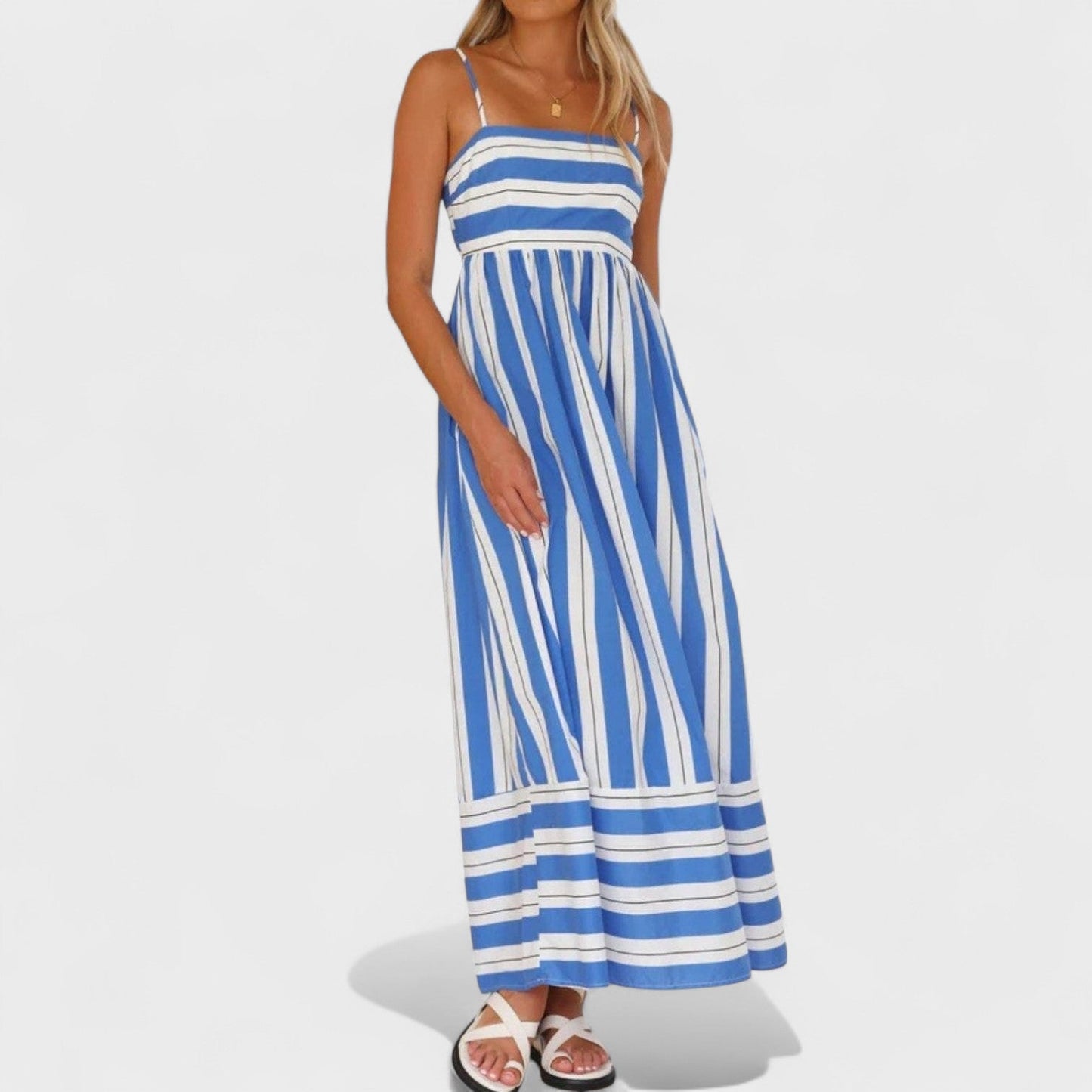 Isabel - Vestido largo a rayas