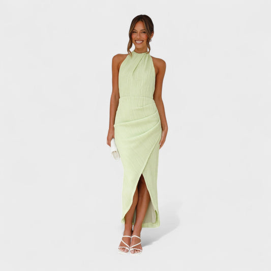 Camila | Vestido largo con pliegues