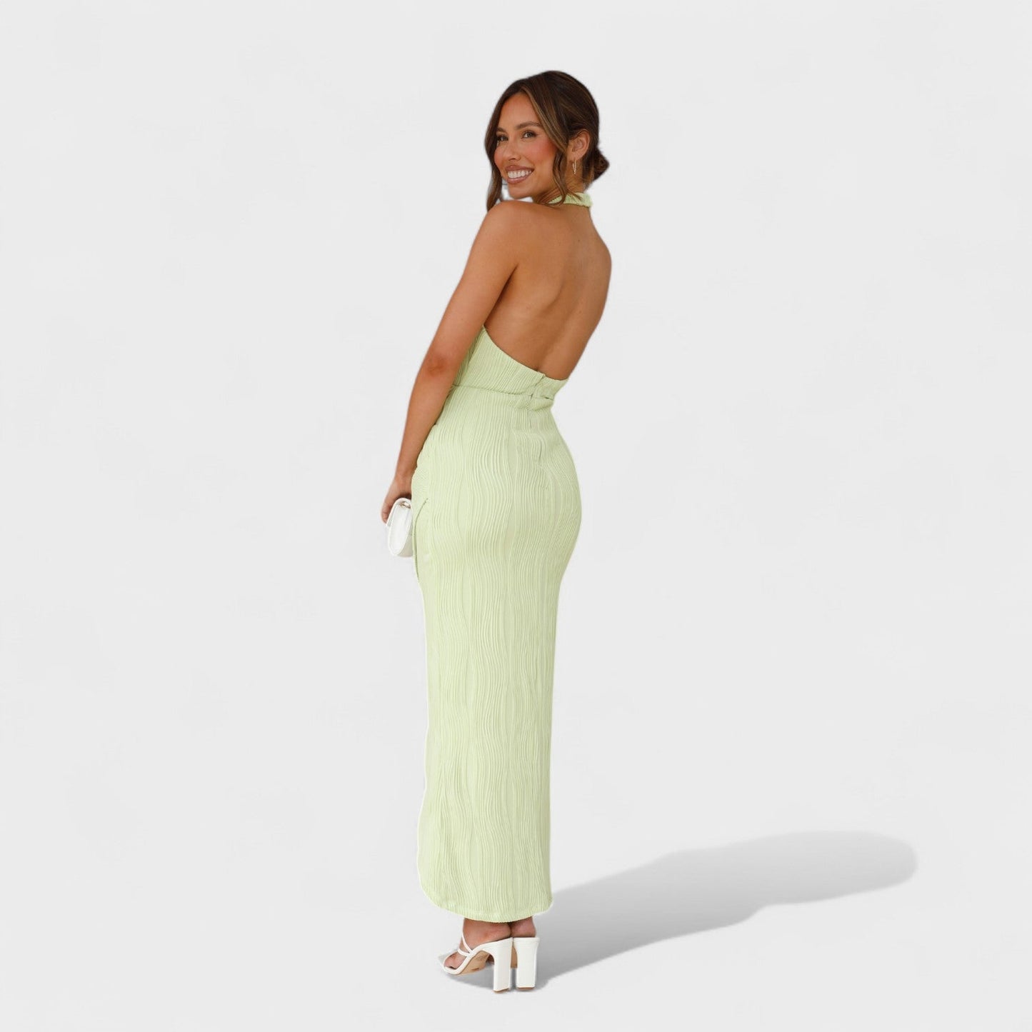 Camila | Vestido largo con pliegues