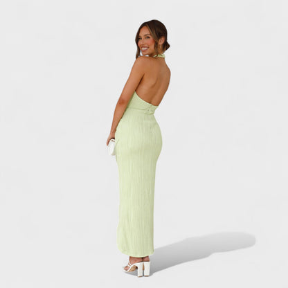 Camila | Vestido largo con pliegues