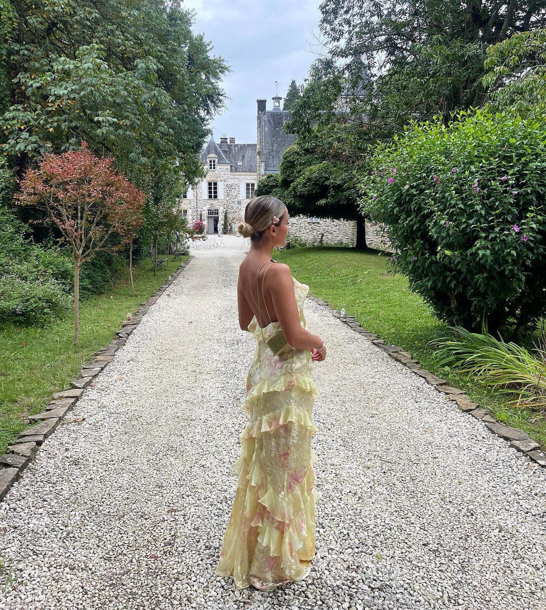 Julieta | Vestido Largo con Volantes – Encantador y Romántico