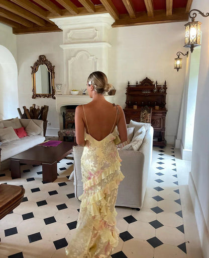 Julieta | Vestido Largo con Volantes – Encantador y Romántico