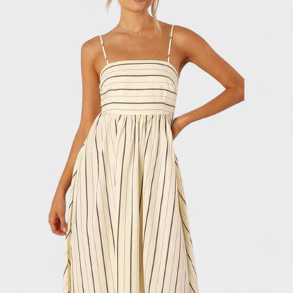 Isabel - Vestido largo a rayas