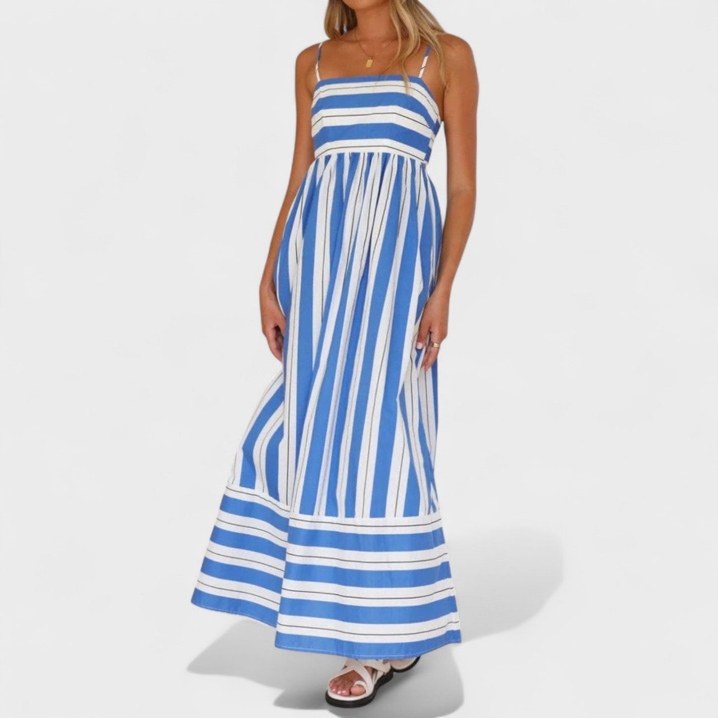 Isabel - Vestido largo a rayas
