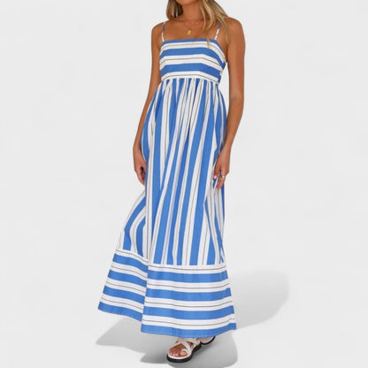 Isabel - Vestido largo a rayas
