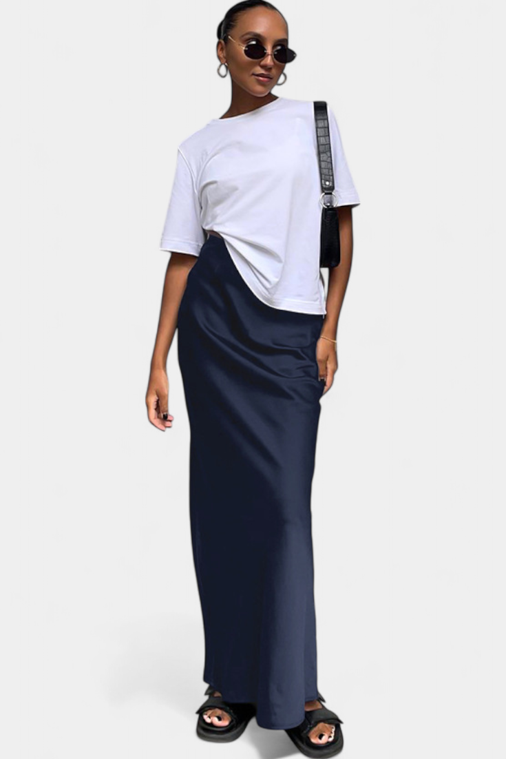 Fable | Falda Maxi Utility de Diseño Liso y Estilo Pulido