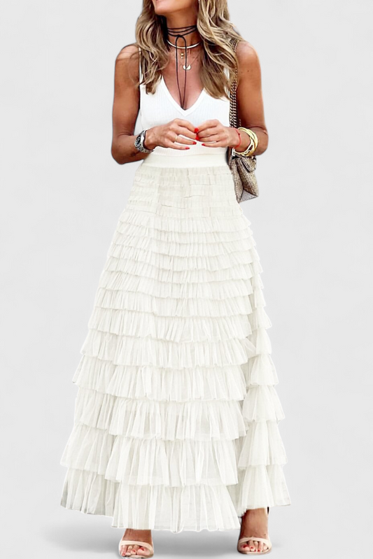 Capucine | Falda Larga de Tul Vintage