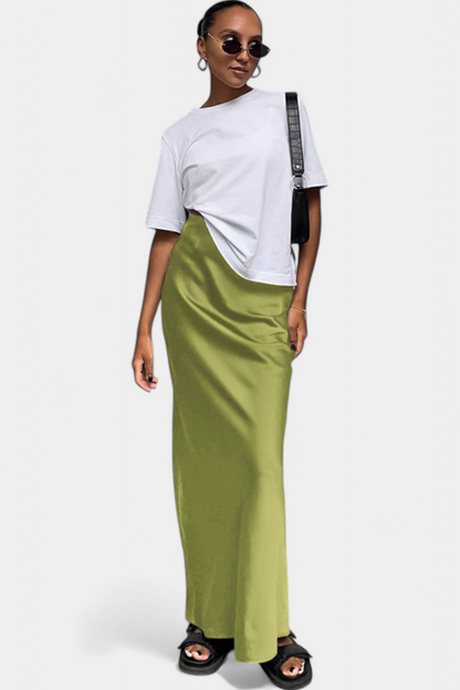 Fable | Falda Maxi Utility de Diseño Liso y Estilo Pulido