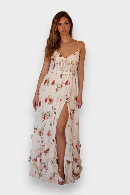 Sónia | Vestido midi con patrón floral