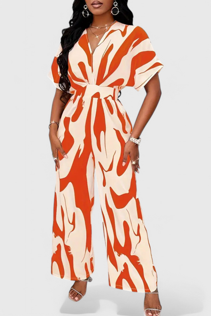 Zahara | Mono Abstracto con Cintura Ajustada