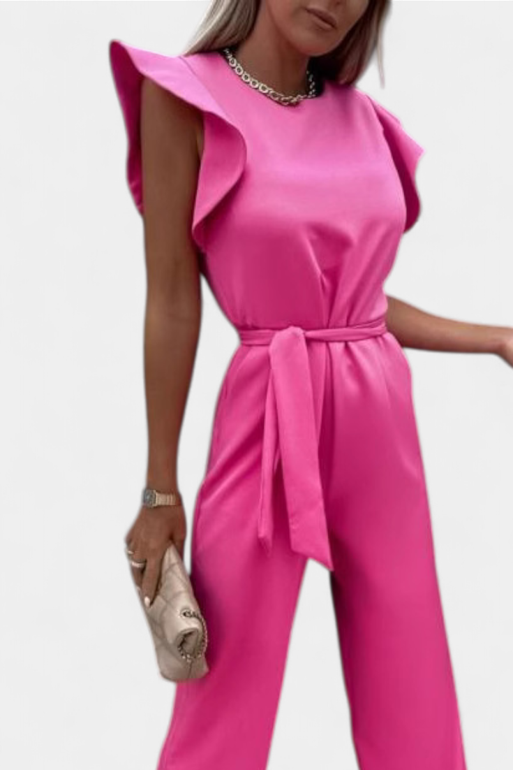 Shalonda | Mono Elegante sin Mangas con Lazo