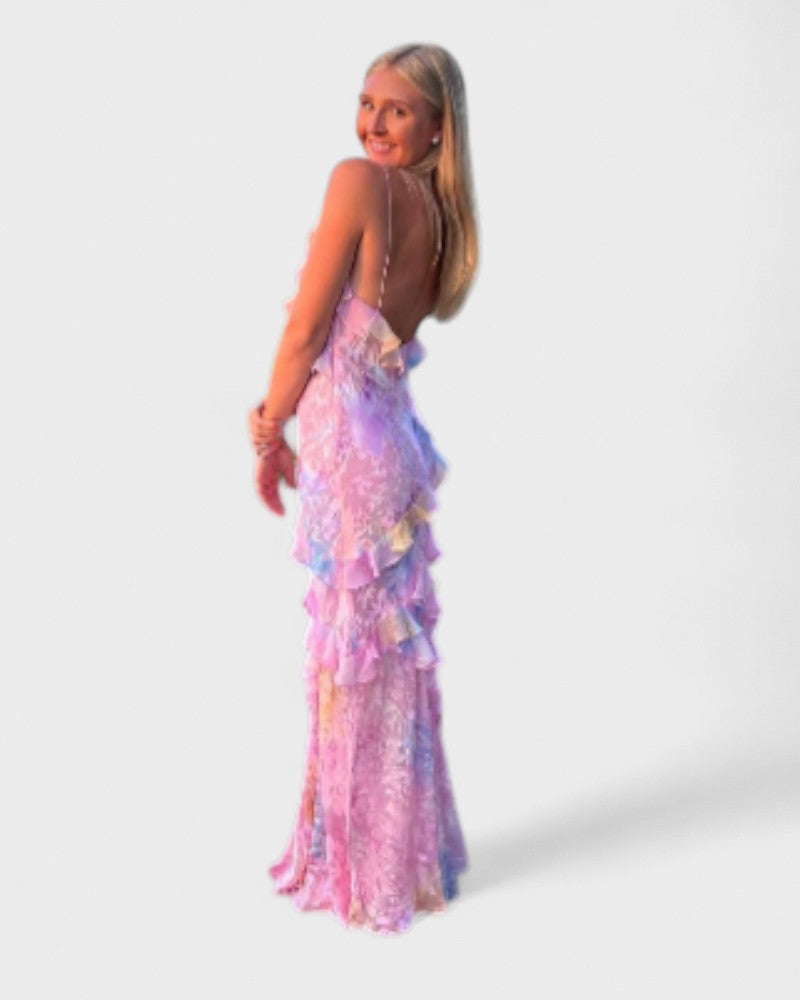 Julieta | Vestido Largo con Volantes – Encantador y Romántico