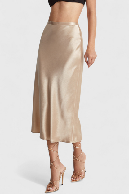 Maxima | Falda Midi con Cintura Alta