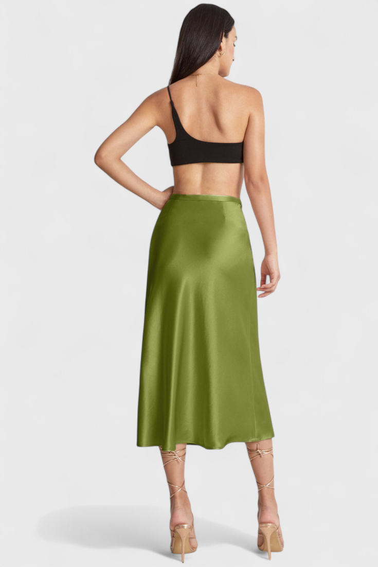 Maxima | Falda Midi con Cintura Alta