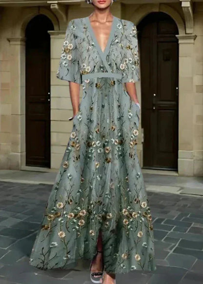 Romi | Vestido maxi floral elegante