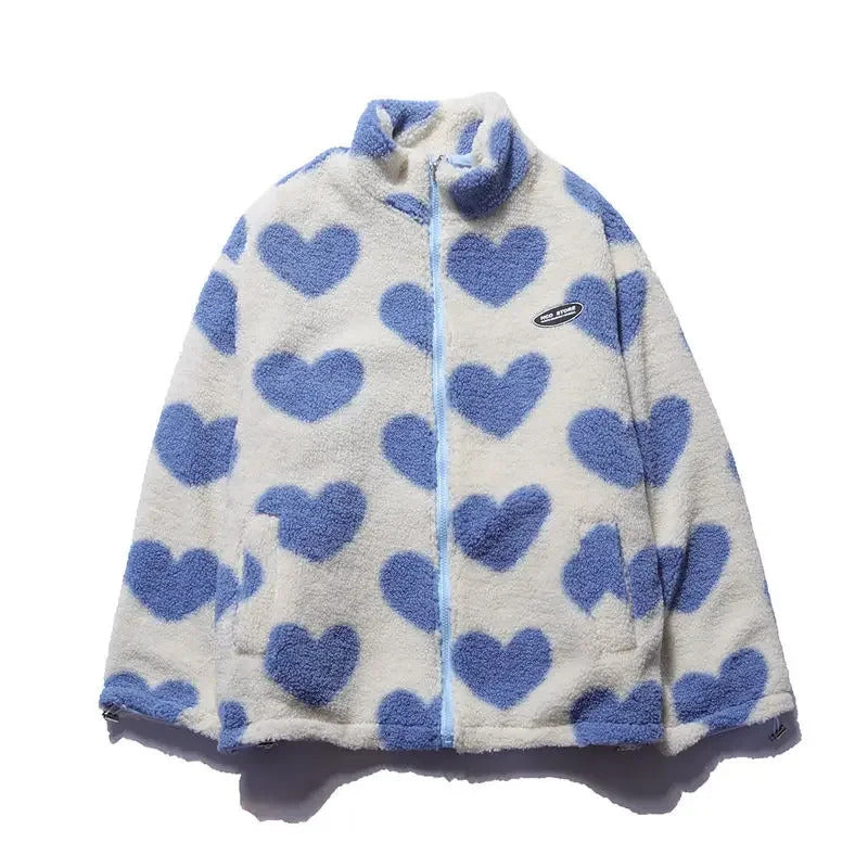 Katharina | Chaqueta con corazones reversibles