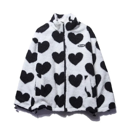 Katharina | Chaqueta con corazones reversibles