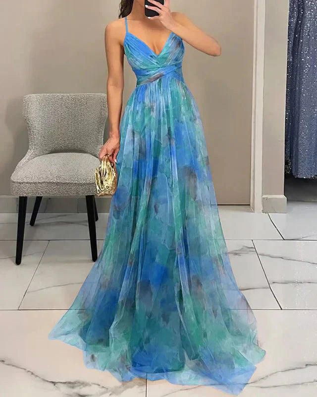 Madeline | Vestido Largo con Estampado Floral para una Elegancia Sin Esfuerzo