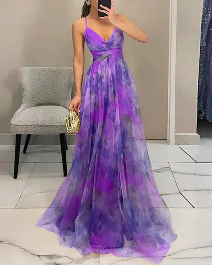 Madeline | Vestido Largo con Estampado Floral para una Elegancia Sin Esfuerzo