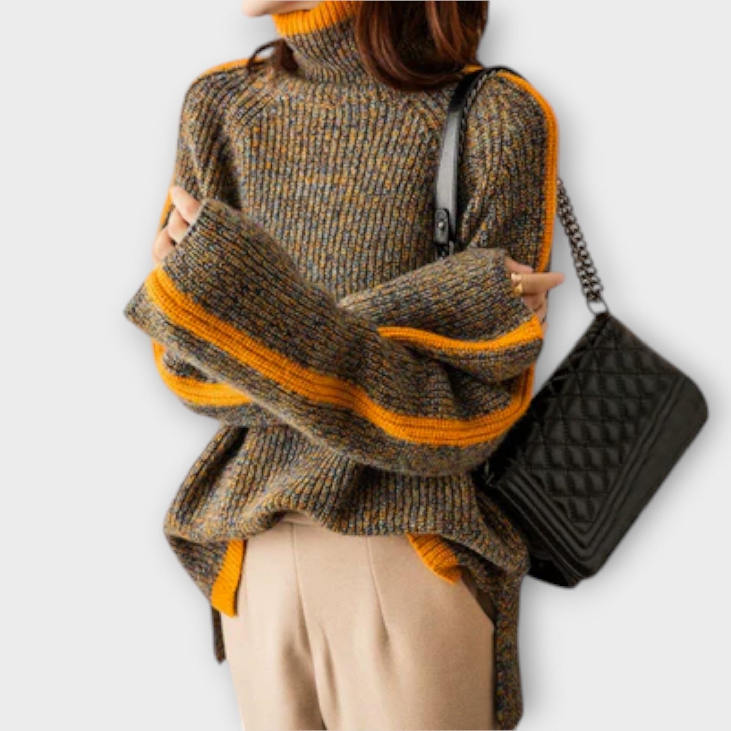 Breseis - Suéteres Vintage Roll Collar