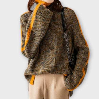 Breseis - Suéteres Vintage Roll Collar