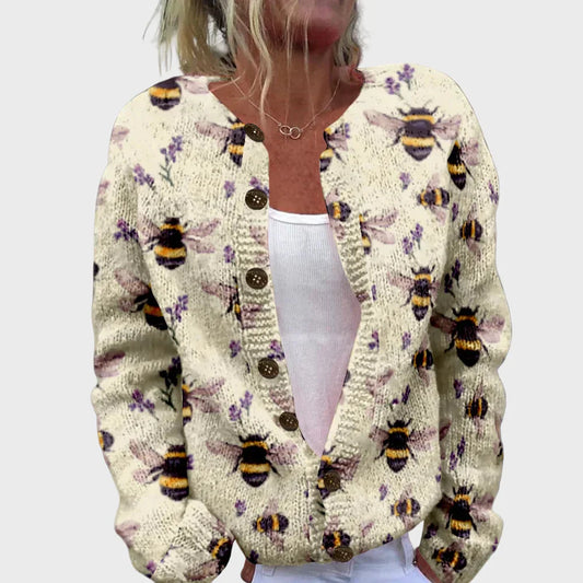 Elegante chaleco de punto con diseño