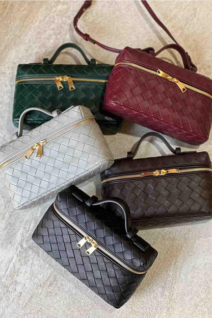 Milla Bolso Mini Woven con Accesorios Dorados