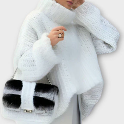 Paulina - Suéter femenino suave con capucha y manga larga