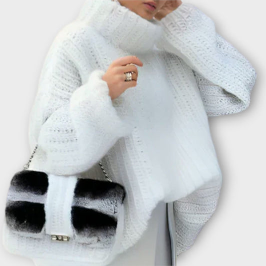 Paulina - Suéter femenino suave con capucha y manga larga